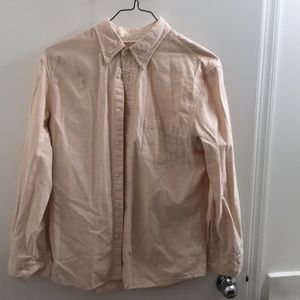 Orange stripe button down, Sonoma, medium